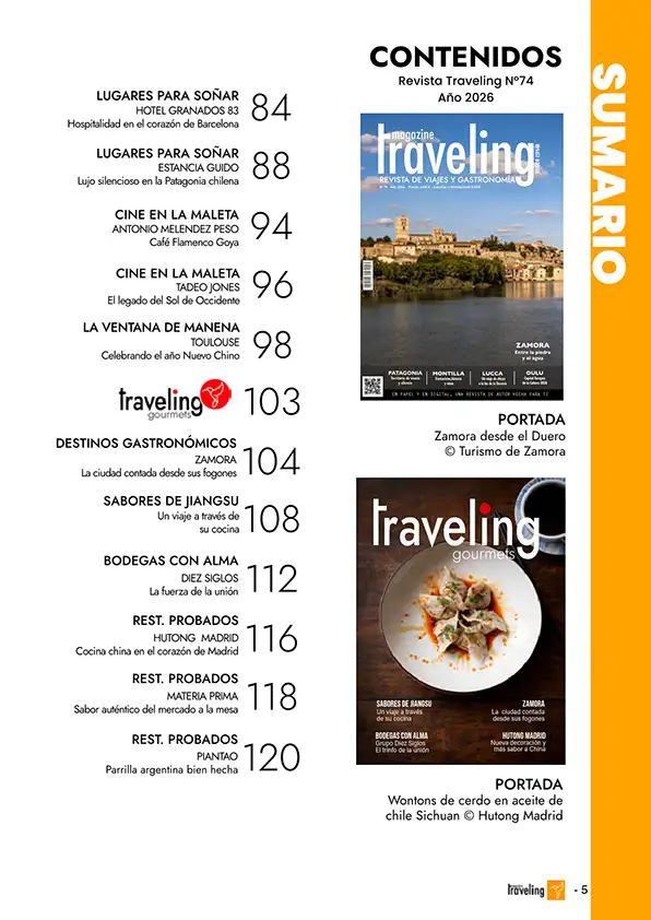 Sumario revista traveling 74 pag 2